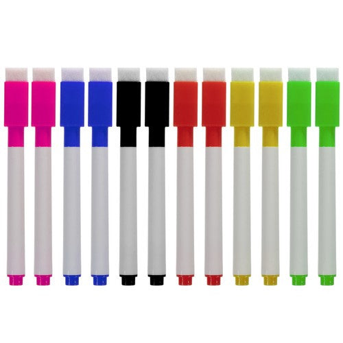 Trocken abwischbare Marker - 12er-Set Maaleo 21646