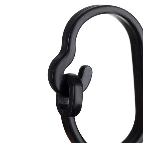 Hundeleine reflektierend 3 m schwarz Polypropylen mit Kotbeutelspender Karabiner