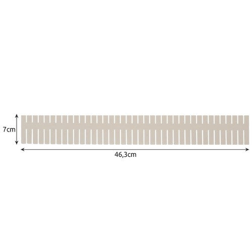 Schubladenteiler Set 4er verstellbar erweiterbar zuschneidbar 46,3 x 7 cm hoch
