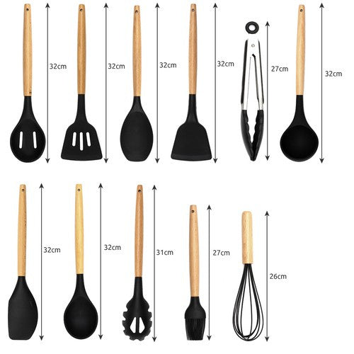 RUHHY 21804 Küchenutensilien-Set 12 Stück
