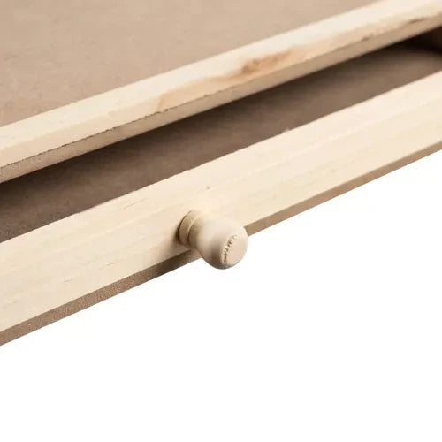 Puzzletisch Holz mit 4 Schubladen 89x69 cm Puzzlebrett Kiefer MDF braun stabil