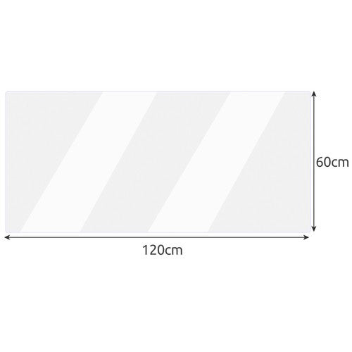 Tischschutzmatte transparent 120 x 60 cm Polycarbonat Schreibtischunterlage