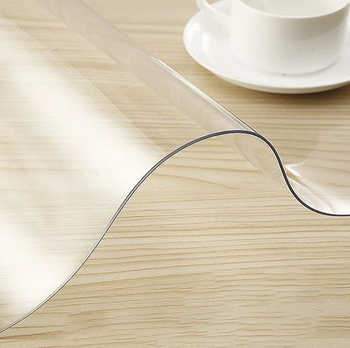Tischschutzmatte transparent 120 x 60 cm Polycarbonat Schreibtischunterlage
