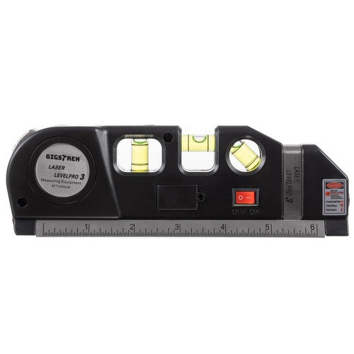 Laser-Wasserwaage mit Maß 250 cm Bigstren 21747