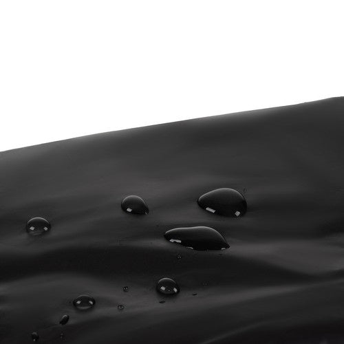 Regenmantel mit Kaputze Kordelzug Druckknöpfe Wasserdicht Lang Schwarz für Damen und Herren Einheitsgöße 21840