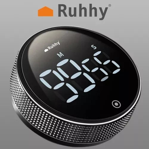Küchentimer digital LED LCD Magnet Stoppuhr Schwarz 0-99:55 Min 3xAAA 4,5V