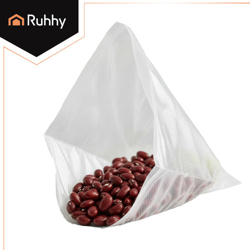 Vakuumbeutel 50 Stück 20 x 30 cm geprägt glatt transparent für Vakuumierer Set