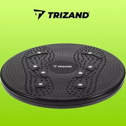 Twister Rotationsscheibe Magneten Bauchtrainer 360° schwarz 24,5 cm Fitness