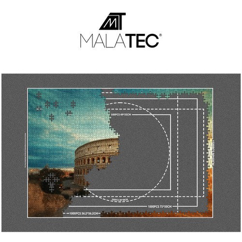 Puzzlematte mit Tasche, Pumpe, 4 Sortiertaschen, Schlauch, Gurte, 115 x 67 cm