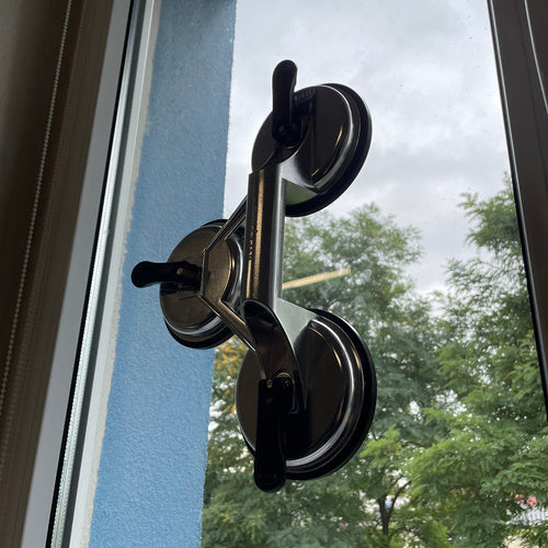 Saugnapf Dreifach 3x 120 mm Aluminium Vakuumsauger 150 kg Glas Fliesen Hebegerät
