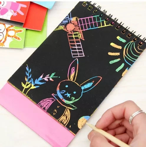 Set Rubbelbögen + Holzstift 22449