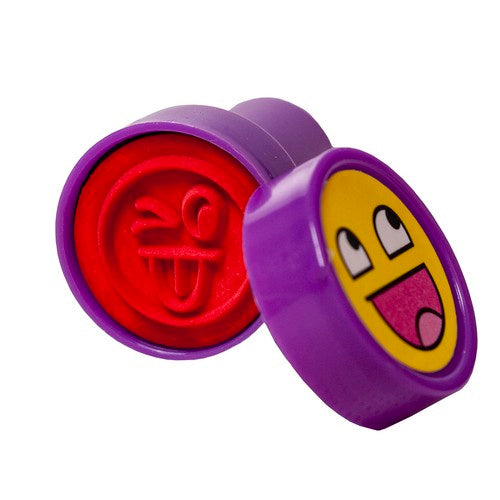 Stempelset Kinder 60 Stück 6 Farben Tiere Smileys Bastelset mit Motiven Set