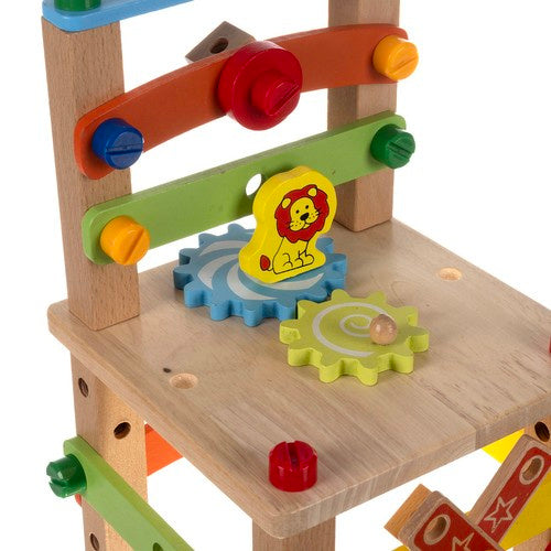 Kruzzel 22506 Montagestuhl aus Holz