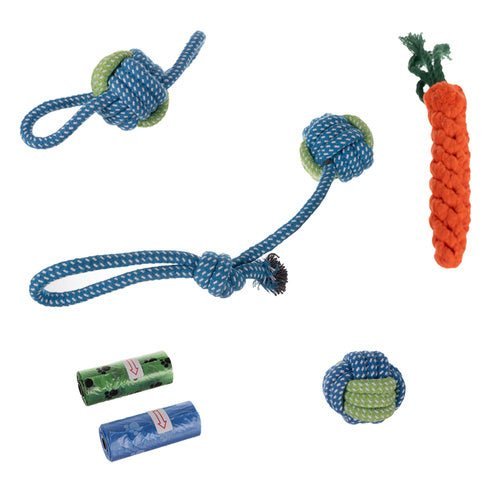 16in1 Hundespielzeugset für Zahnhygiene - mehrfarbig - Easy2sell - Deluxe