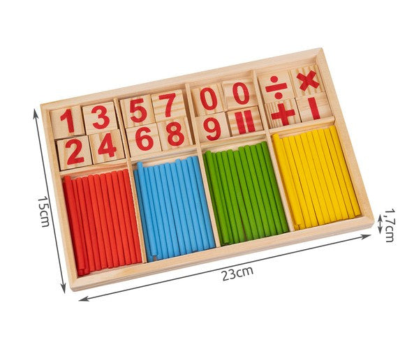 Holzstäbe zum Zählen lernen 22447