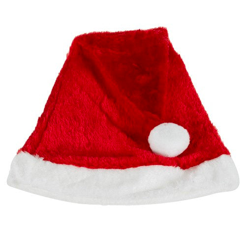 Weihnachtsmannmütze mit Bommel Nikolausmütze für Tee Erwachsene Plüsche Weihnachtsmann Verkleidung 22556