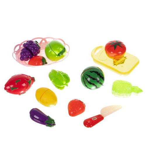 Set Obst und Gemüse zum Schneiden im Korb 22576