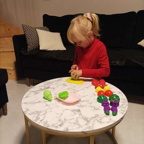 Set Obst und Gemüse zum Schneiden im Korb 22576