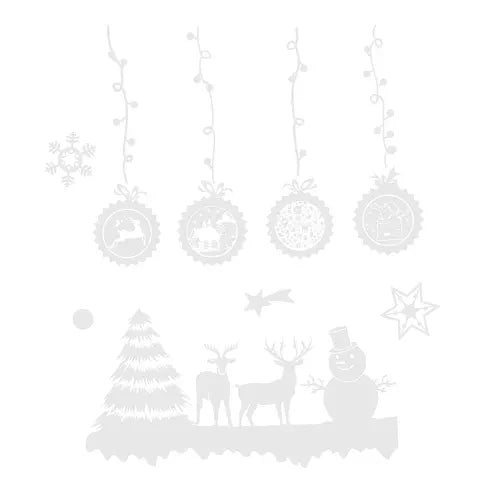 Ruhhy 22253 Weihnachtsaufkleber für das Fenster - Merry Christmas