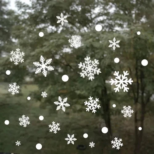 Ruhhy 22359 Weihnachtsaufkleber für das Fenster - Schneeflocken