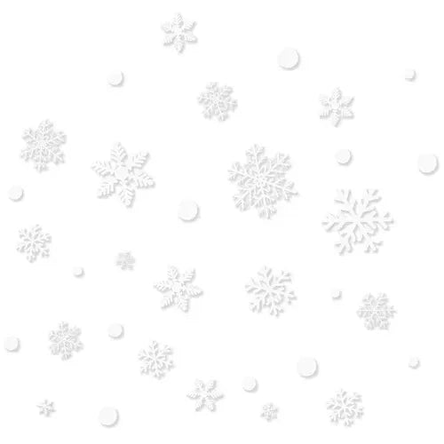 Ruhhy 22359 Weihnachtsaufkleber für das Fenster - Schneeflocken
