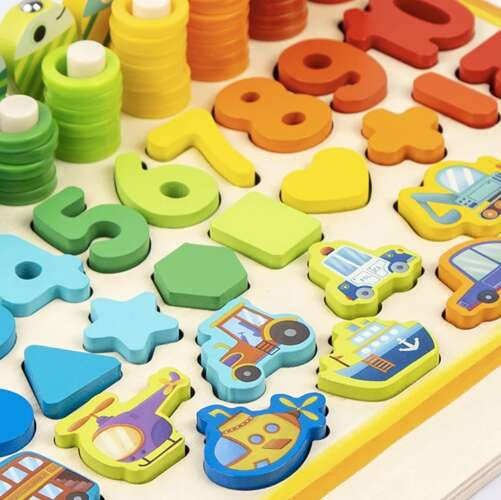 Holzpuzzle - Sortierer 6 in 1 Kruzzel 22636
