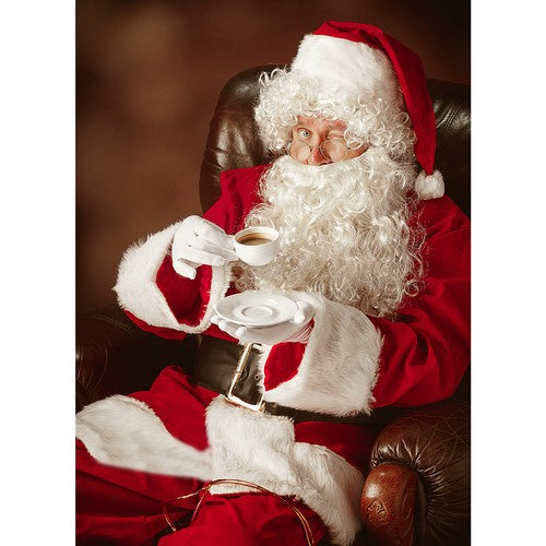Weihnachtsmann Kostüm Set 13-teilig mit Bart Perücke Brille Sack Glocke Hose