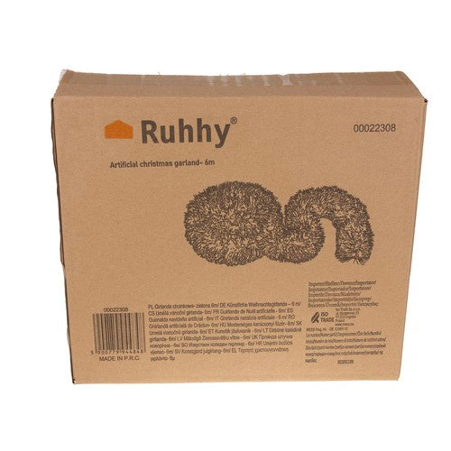 Weihnachtsbaumgirlande - grün 6m Ruhhy 22308