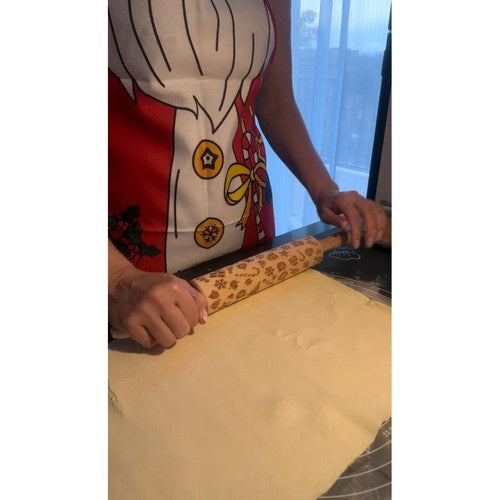 Kochschürze Gedruckt Weihnachtsschürze Weihnachtsmann Motiv 22683