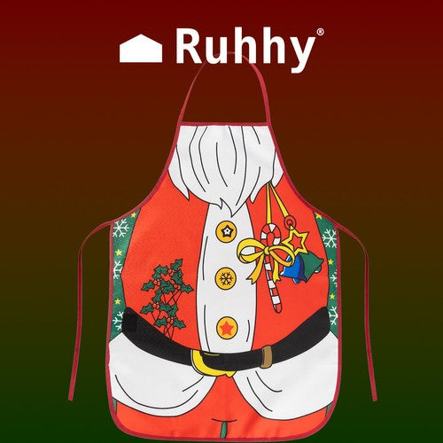 Kochschürze Gedruckt Weihnachtsschürze Weihnachtsmann Motiv 22683