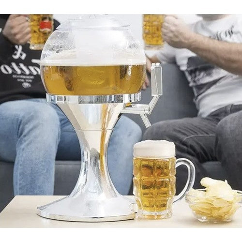 Getränkespender mit Eisbehälter 3,5 l Partyspender für Bier Wein Getränke PP