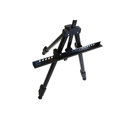 Staffelei schwarz 77-160 cm verstellbar Metall A-förmig mit Hülle für Leinwand