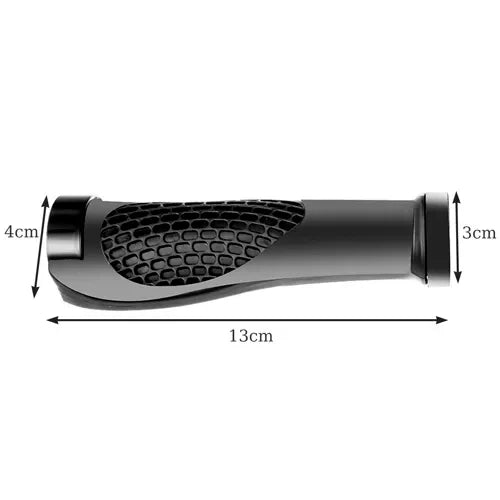 Fahrradgriffe rutschfest profiliert Gummi Aluminium 22 mm 13 cm schwarz 2 Stück