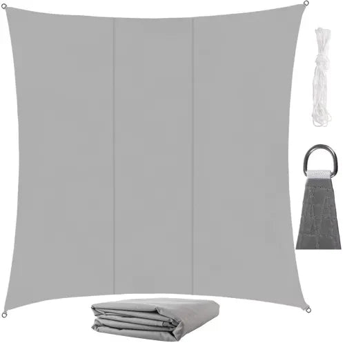 GARDLOV 23164 Sonnensegel 3,6x3,6 m grau