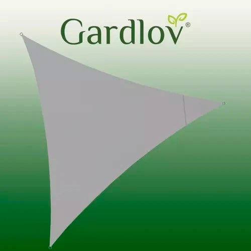 Sonnensegel Dreieckig 3x3x3 m für zuverlässigen Sonnenschutz Wasserdicht inkl. Befestigung Garten Strand Camping 23146, Farbe:Grau