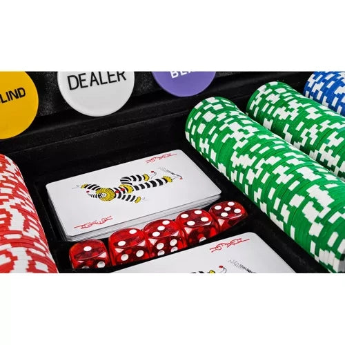 Poker - Set mit 500 Chips im Koffer HQ 23529