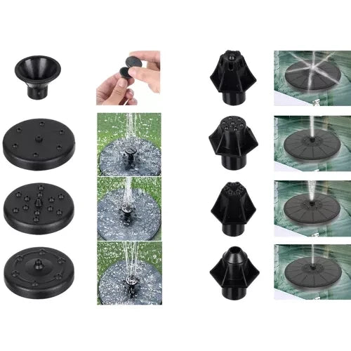 GARDLOV 23227 Schwimmender Solar-RGB-LED-Brunnen 180L/h