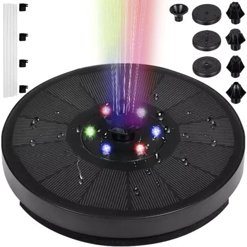 GARDLOV 23227 Schwimmender Solar-RGB-LED-Brunnen 180L/h