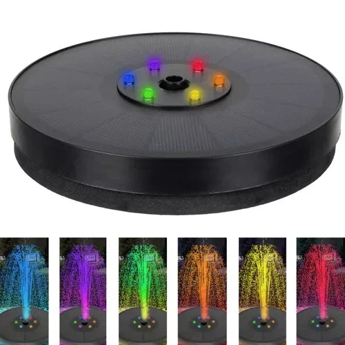GARDLOV 23227 Schwimmender Solar-RGB-LED-Brunnen 180L/h
