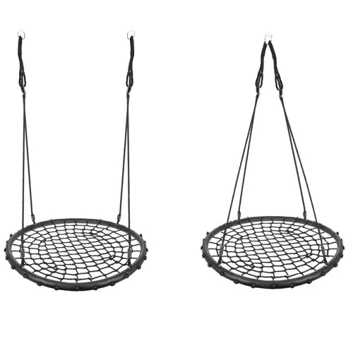 Schaukelring Storchennest 100 cm schwarz 150 kg Gartenschaukel Nestschaukel