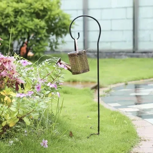 Solar-Gießkanne Gartenleuchte LED Dekorativ Warmweiß 60 LEDs Dämmerungssensor