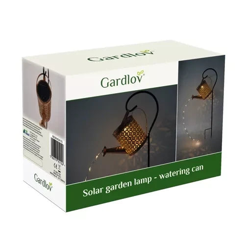 Solar-Gießkanne Gartenleuchte LED Dekorativ Warmweiß 60 LEDs Dämmerungssensor