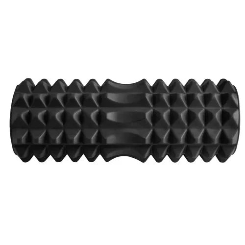 Faszienrolle Massagerolle Yoga Schaumstoffrolle EVA schwarz Noppen 33x12 cm
