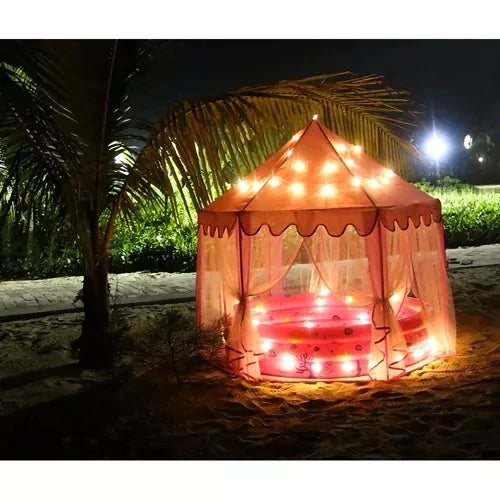 Kruzzel 23869 Kinderzelt „Schloss“, rosa