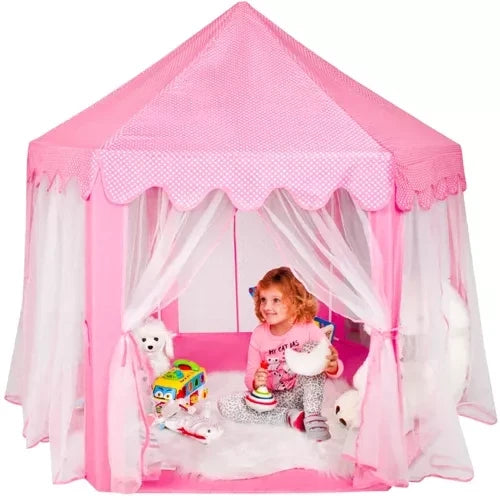 Kruzzel 23869 Kinderzelt „Schloss“, rosa