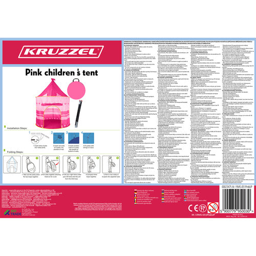 Kinderzelt rosa 23475