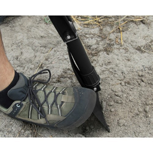 Klappspaten Spitzhacke Säge 3-in-1 faltbar mit Etui schwarz 16 x 25 x 60 cm