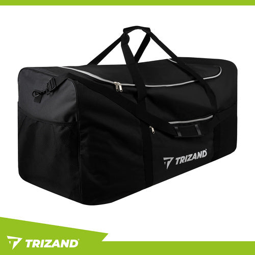 Reisetasche 180L wasserdicht Schwarz 40x50x90 cm XXL Gepäcktasche mit Fächern