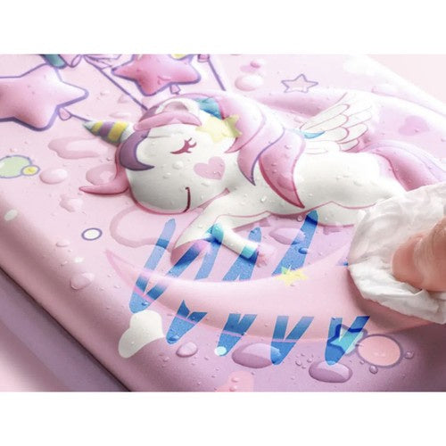 Federmäppchen Einhorn 3D EVA 7 Zoll Tablet Hülle rosa Schulmäppchen für Mädchen