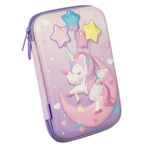 Federmäppchen Einhorn 3D EVA 7 Zoll Tablet Hülle rosa Schulmäppchen für Mädchen